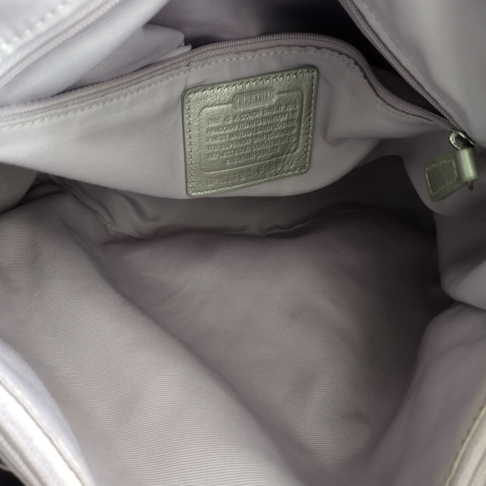 Coach Soho North South Metallic/Lavender Signature Tote Bag - Picture 7 of 11